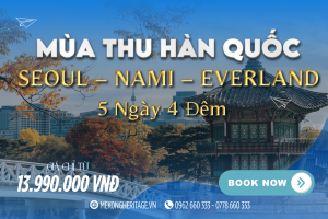 MÙA THU HÀN QUỐC – SEOUL – NAMI – EVERLAND 5N4Đ