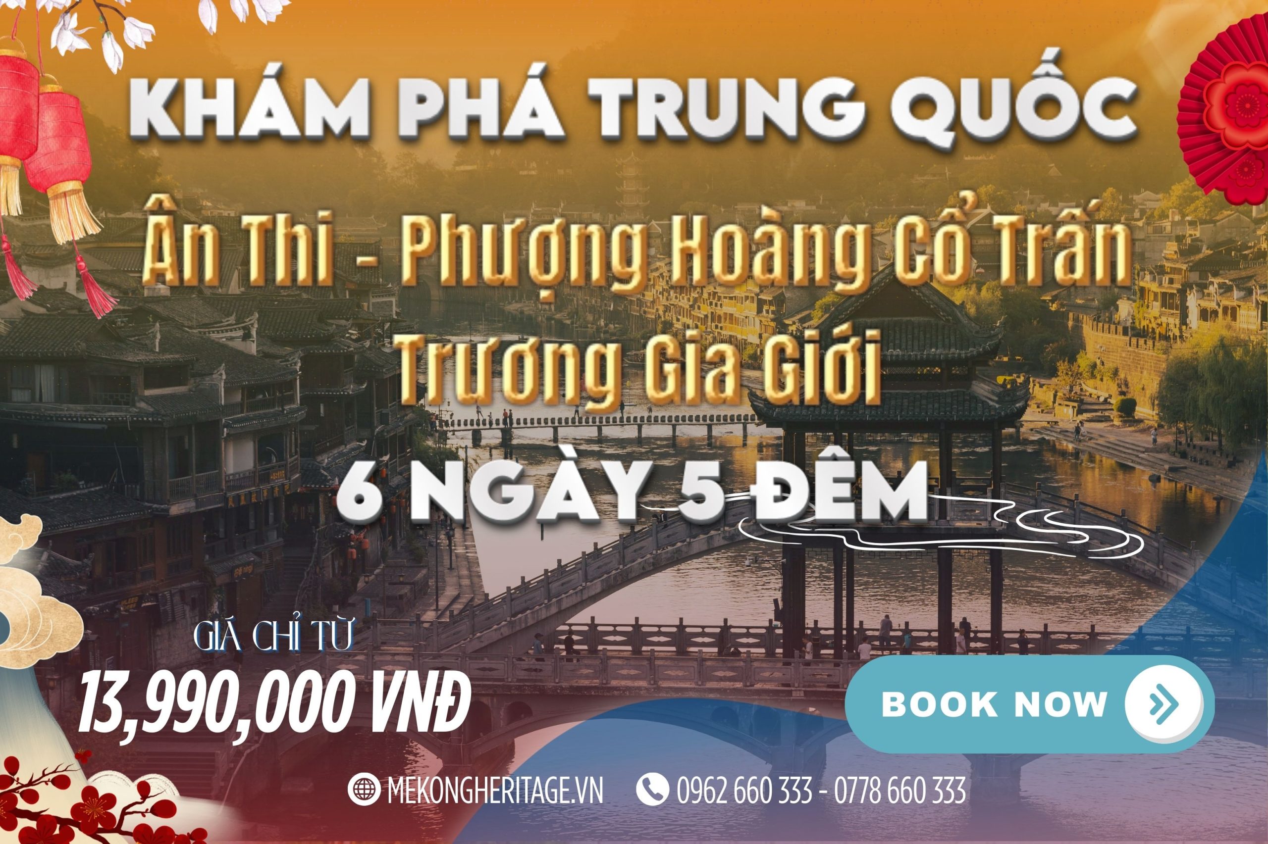 Ân Thi – Phượng Hoàng Cổ Trấn – Trương Gia Giới 6N5Đ | Hành Trình Di Sản Hồ Bắc – Hồ Nam