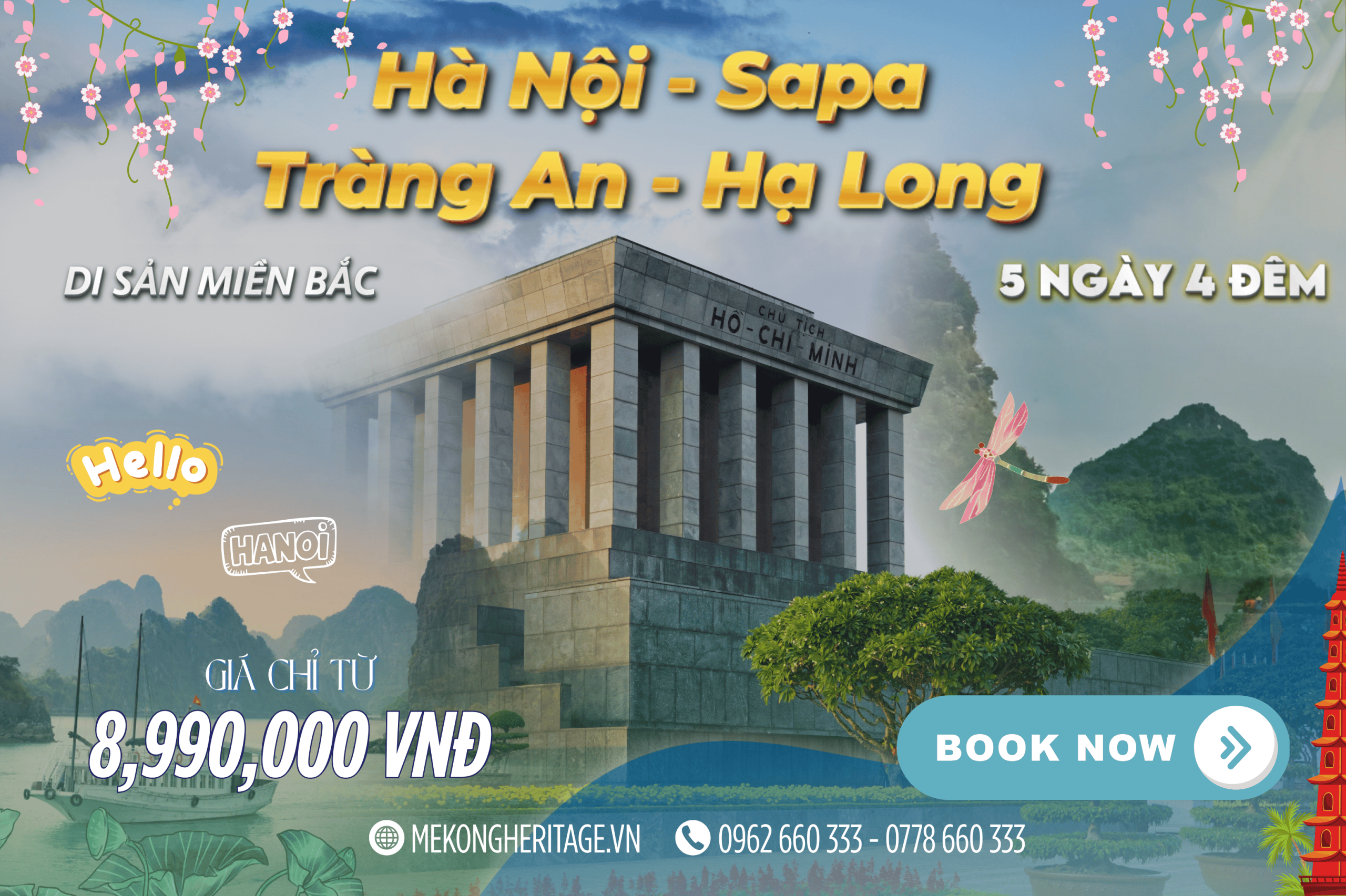 Hà Nội – Sapa – Tràng An – Bái Đính – Hạ Long 5N4Đ | Hành Trình Di Sản Miền Bắc