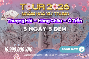 🌙 Du Ngoạn Giang Nam 5N5Đ: Thượng Hải – Hàng Châu – Ô Trấn | 01 Ngày Freeday